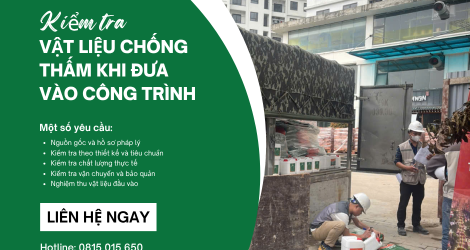 Quy trình kiểm tra vật liệu đầu vào công trình