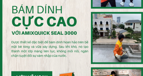 Bám dính cực cao với Amixquick seal 3000